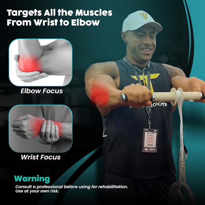 Arm Labz ArmLabz Forearm Roller 2.0 Wrist Roller and Forearm Strengthener, Grip Strength Trainer and Hand Exerciser, Quick Reset, One Arm Use, Wrist and Elbow Health, Forearm Workout Equipment - Image 4